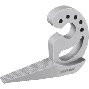 Flexibele deurstopper en raamstopper Multi-STOP® met vele functies - hoogwaardig kunststof - grijs - 118 x 77 x 25 cm