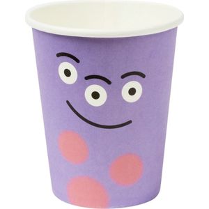 Smiffys - Monster Tableware - Party Cups Feestdecoratie - Paars