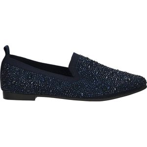 La Strada Loafer blauw met steentjes dames - maat 37