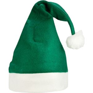 Eizook 50 Kerstmutsen - one size fits all - GROEN - WIT