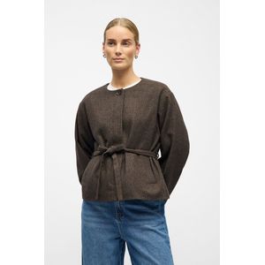 Object - Objdarla Lo Short Jacket - Blazer - Seal Brown - Dames