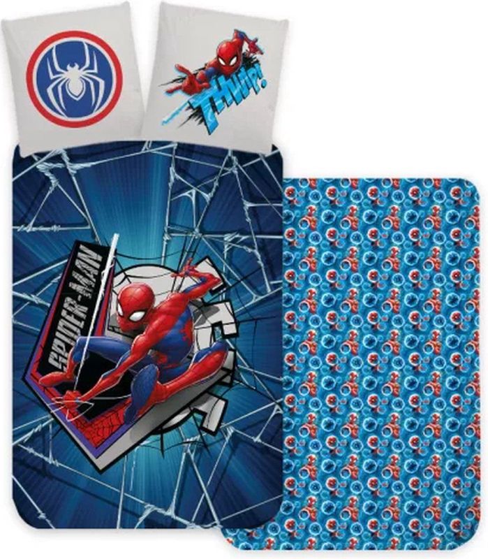 SpiderMan Dekbedovertrek Make A Web 140 X 200 Cm – 70 X 90 Cm (Katoen)