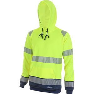 Beeswift HiVis Hoody - Geel/Marineblauw - Maat L