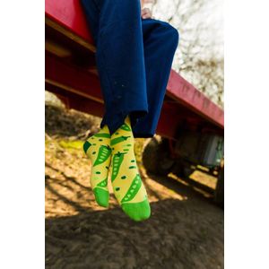 Boontjes sok | Groentesok | Groene Sok | Multi-color | Maat 36-40 | Herensokken en damessokken | Leuke, grappig sokken | Funny socks that make you happy | Sock & Sock