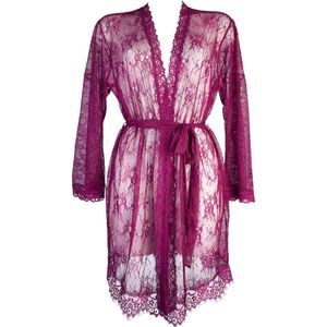 Guy de France - Kimono kant bordeaux - S