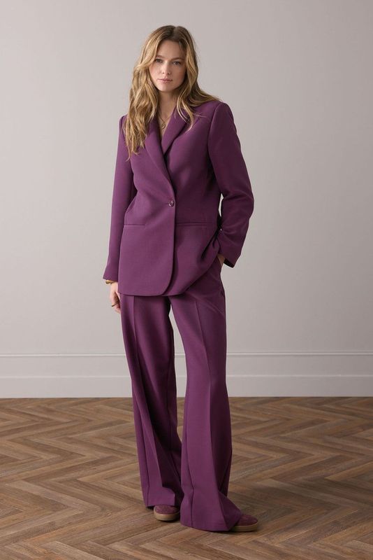 1s1264-11680 - Blazer - Wineberry - Dubbele Knooprij