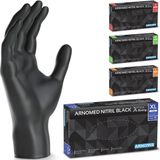 ARNOMED - Nitril Wegwerphandschoenen - Zwart - Extra Sterk - 100 Stuks per Doos