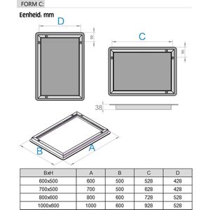 Led-badkamerspiegel met Verlichting - 70 x 50 cm - Dimbaar - Anti-condens - Wandmontage - Touch Sensor - Drie Lichtkleuren