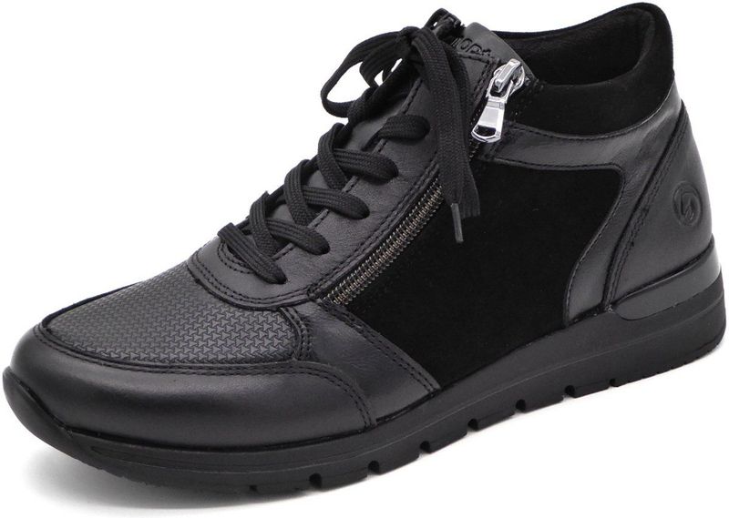 Remonte Dames Veterboot - R6776-02 Zwart - Maat 36