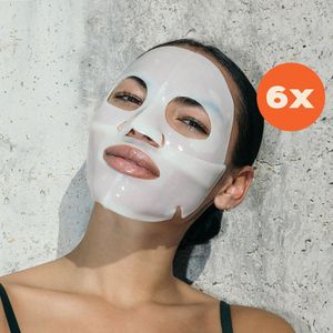 Gutfeeling Collageen Gezichtmasker – Collagen – 6 Stuks – Hydraterend masker met Q10 – Korean Skincare – Glass Skin