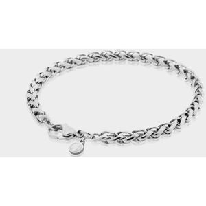 Wheat Armband 5 mm - Zilveren Schakelarmband - 21 cm lang - Armband Heren - Olympus Jewelry