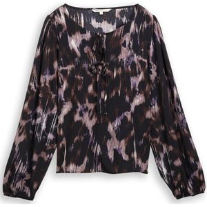 Tom Tailor Denim Loose fit blouse met strikdetails