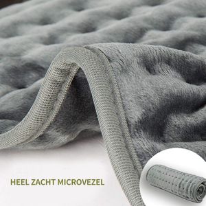 ITAGALA Warmte Kussen - Heating Pad XL 76*40 cm - Warmtekussen Elektrisch - Warmtedeken - Verwarmingsmat - Verwarmingskussen - Automatische Uitschakeling - Oververhittingsbescherming - 4 timerstanden - 6 warmtestanden - Grijs