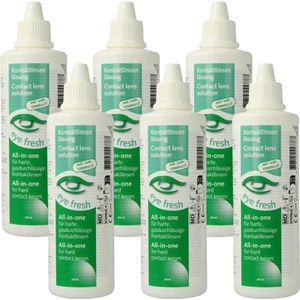 Eye Fresh 6 x 200 ml - Lenzenvloeistof voor harde contactlenzen - Voordeelverpakking