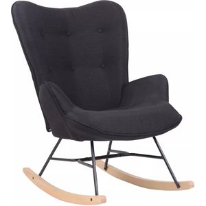 In And OutdoorMatch schommelstoel Monserrate - Zwart - Stoel - Monserrates - 62 x 55 cm - 100% polyester - luxe Monserrate