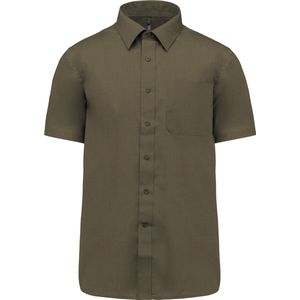 Herenoverhemd 'Ace' korte mouwen merk Kariban Light Khaki maat XS