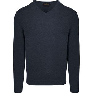 Steppin' Out Trui V-hals Merinowol Navy - Maat 3XL - Heren