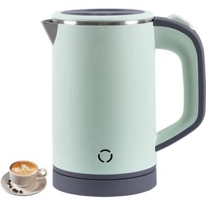 Waterkoker - Mini - 800 ML - Reiswaterkoker - 5 minuten Snel Koken - Draagbare Waterkoker - Groen