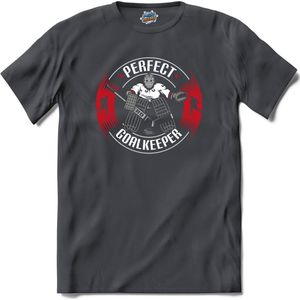 Perfect Goalkeeper | Ijs Hockey - Schaatsen - Sport - T-Shirt - Unisex - Mouse Grey - Maat M