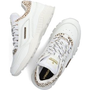 Vingino Fenna Lage sneakers - Leren Sneaker - Meisjes - Wit - Maat 30