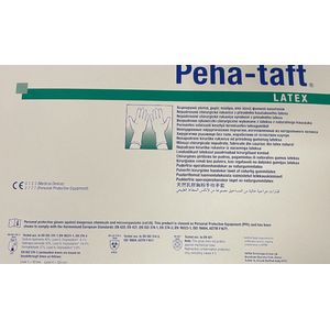 Peha-taft Latex poedervrije chirurgische handschoenen Size 8