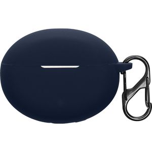 kwmobile cover voor oordopjes case - geschikt voor OnePlus Buds Pro 3 - Trendy beschermhoes draadloze oordopjes in donkerblauw