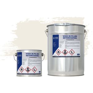 Wixx 2K PU 450 Betoncoating - 10L - RAL 9010 | Zuiver Wit