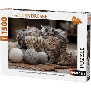 Nathan 877904 Legpuzzel 1500 stuk(s) Dieren