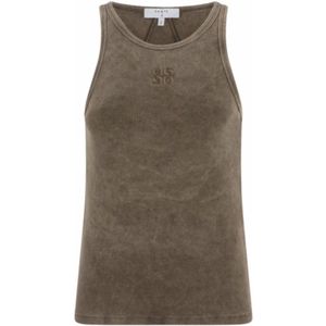 Tanktop Dante6 Women D6Monogram Logo Oil Wash Olive Vine-XS