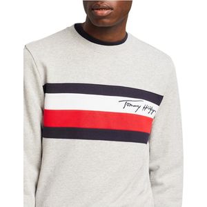 Tommy Hilfiger - WCC Pique Panel Sweatshirt - Medium Grey Heather