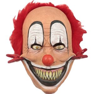 Partychimp Verkleedmasker Tweezer Clown Halloween Masker voor bij Halloween Kostuum Volwassenen - Latex Beige One-size