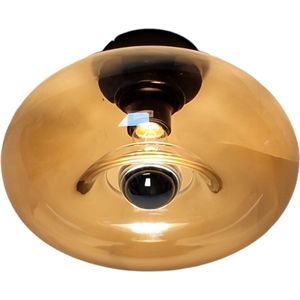 Donut Plafondlamp glas amber d: 28 cm - Modern - WF Light