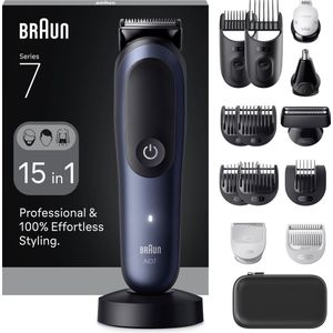 Braun All-in-One Series 7 AIO7580 Style Kit – Baardtrimmer, Tondeuse, Gezichtstrimmer en Lichaamstrimmer in 1