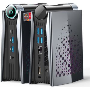 Acemagic Mini PC met Windows 11 Pro, mini pc desktops, mini pc's AMD Ryzen 7 8745HS (tot to 4.9 GHz), 32GB Dual DDR4 1TB SSD Windows 11 pro Micro Desktop Computer for Office/Home/Business