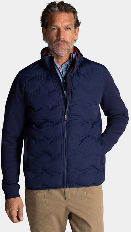 NZA - Katoenen Jas - Blauw - Regular Fit - Lange Mouwen