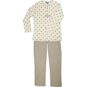 Dames fleece pyjama Cocodream Wit Art.691781 - maat XXL