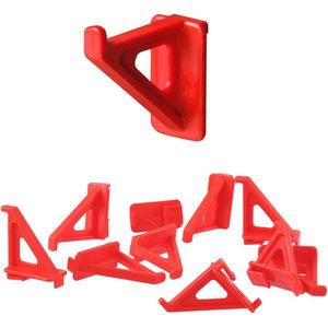 Kleine gereedschapsdragers - 20-delige set, gereedschapshaken in rood voor wandmontage en organisatie