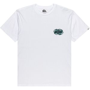 Quiksilver - Evo Moon Run - T-shirt - Wit - Korte Mouwen - Heren