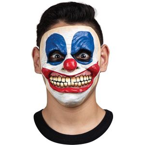 Partychimp Twisted Clown Gezichts Masker Halloween Masker voor bij Halloween Kostuum Volwassenen - Latex - One-size