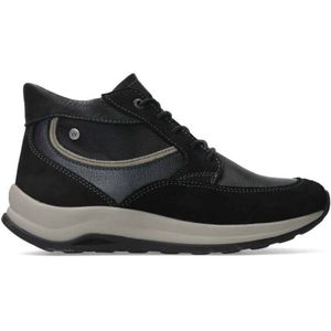Wolky - Scone Veterschoenen - Zwart - Nubuck en Leer