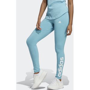 adidas Sportswear ESSENTIALS HIGH-WAISTED LOGO LEGGING - Dames - Blauw - XS