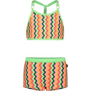 Just Beach J402-5020 Meisjes Bikini - Multi colour zigzag - Maat 170-176