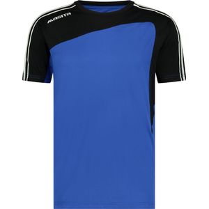 Masita | Sportshirt Forza - Licht Elastisch Polyester - Ademend Vochtregulerend - ROYAL BLUE/BLAC - 140
