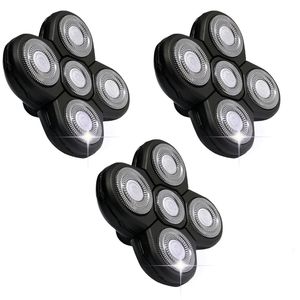 SWGOTA Scheerkop - 3 Stuks Vervangingsmessen Compatibel met Freebird Hoofdschaver, 5-Messige Vervangingskoppen voor Kale Mannen – Freedom Grooming