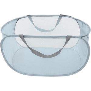 Nieuwe titel: Opvouwbare Wasmand Met Deksel en Zak - Grijs (1 stuk)