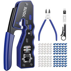 RJ45 Krimptangset voor Cat5/Cat6 Netwerkkabels - Ergonomisch en Compact