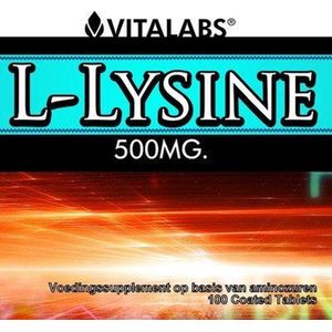 VitaTabs L-lysine - 500 mg - 100 tabletten  - Voedingssupplementen