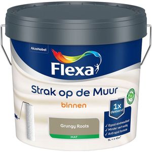 Flexa - Strak op de Muur Binnen Muurverf Mat - Grungy Roots - Mengverf - 5 Liter