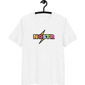 NOSTR T-shirt - Unisex - 100% Biologisch Katoen - Wit - Maat S | Bitcoin cadeau| Bitcoin T-shirt| Bitcoin Shirt| Bitcoin Merch| Bitcoin Merchandise| Bitcoin Kleding