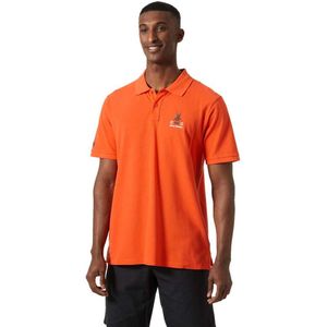 Helly Hansen Koster Korte Mouw Poloshirt Oranje M Man